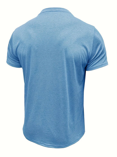 T-shirt Élégant à Col Ras Du Cou Avec Poche