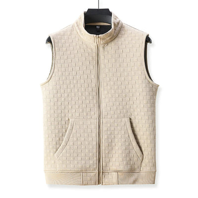 Gilet Sammy En Tricot À Carreaux
