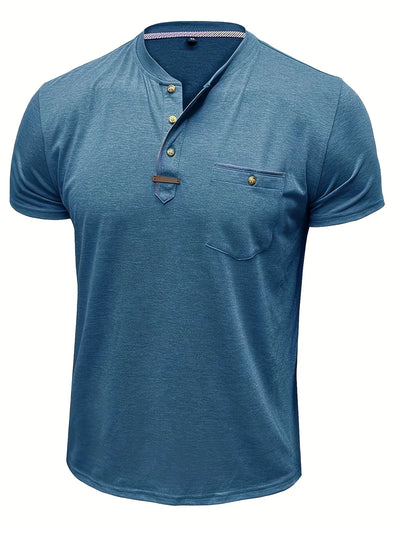 T-shirt Élégant à Col Ras Du Cou Avec Poche
