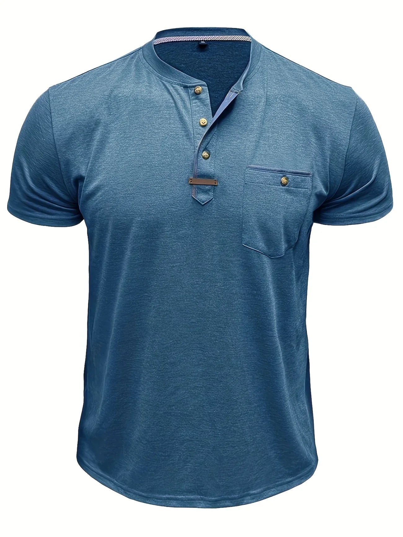 T-shirt Élégant à Col Ras Du Cou Avec Poche