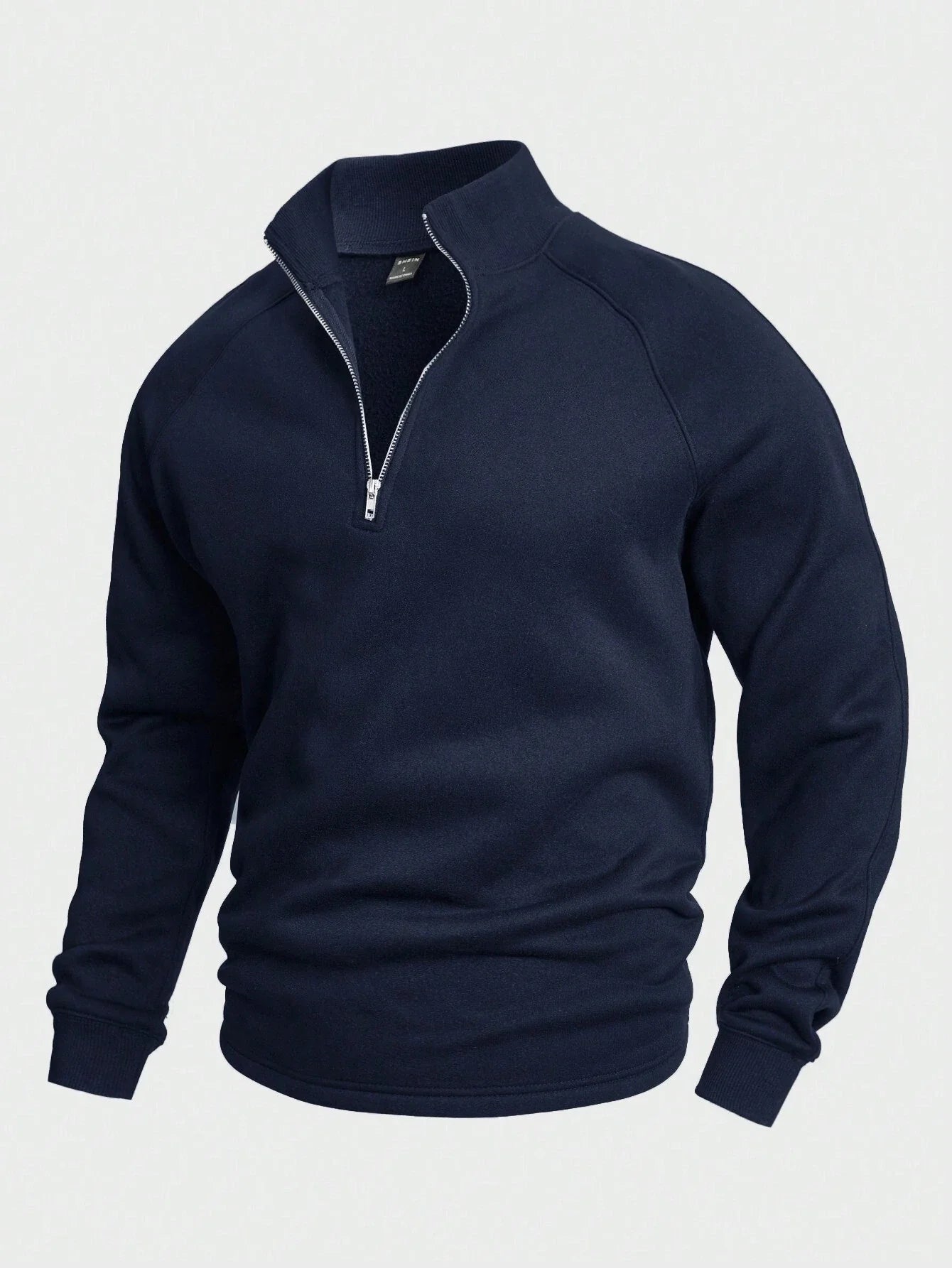 Pull Élégant À Fermeture Éclair En Coton