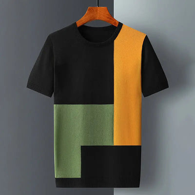 T-Shirt ColorBlok En Coton