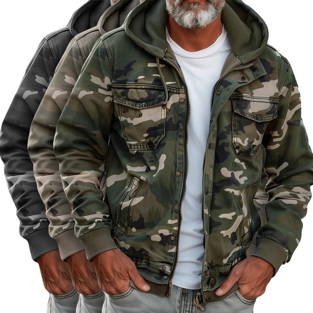 Veste Camouflage Avec Capuche