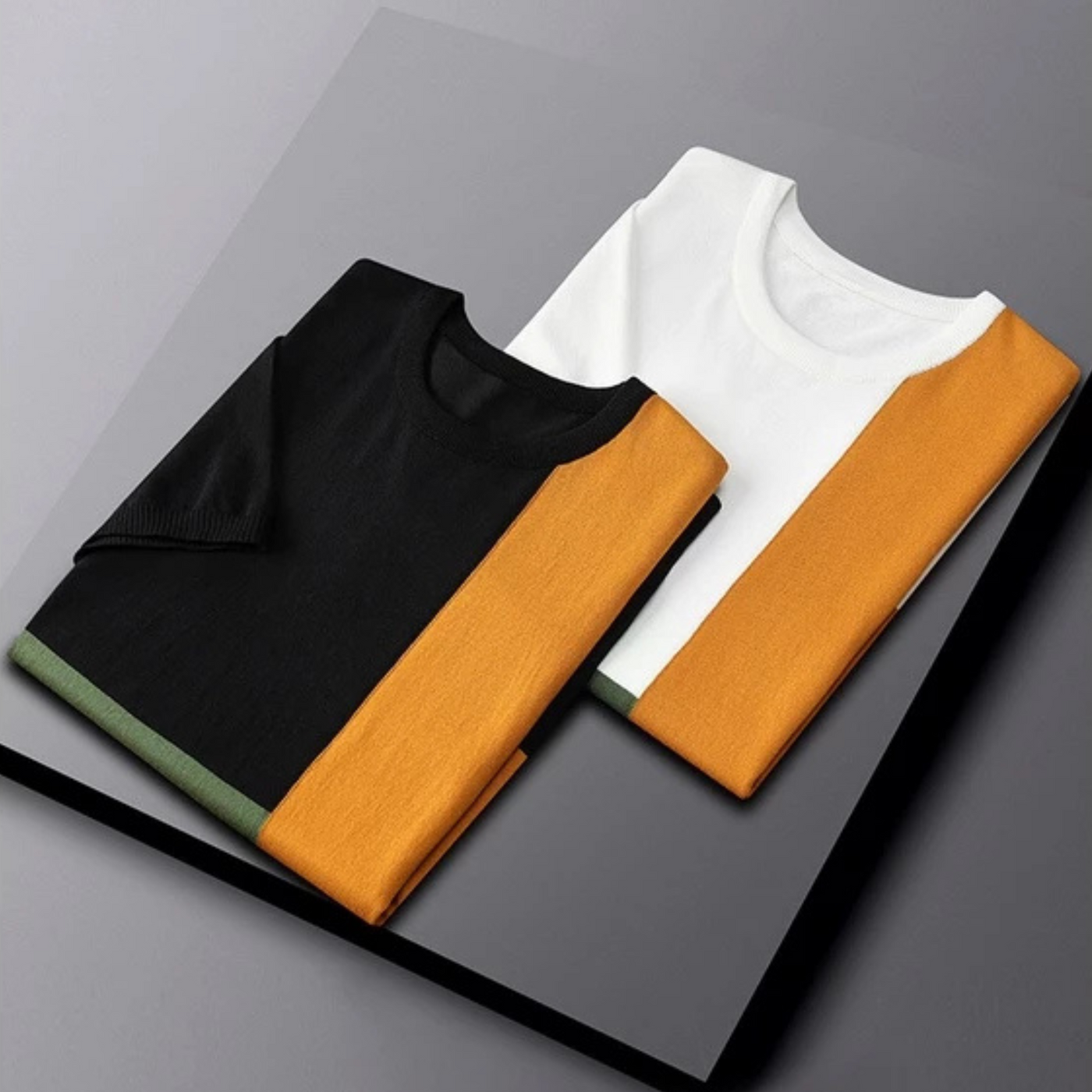 T-Shirt ColorBlok En Coton