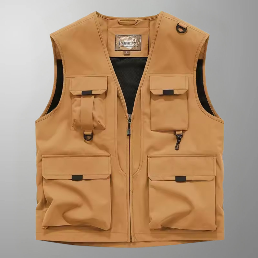 Gilet Cargo Respirant À Multiples Poches