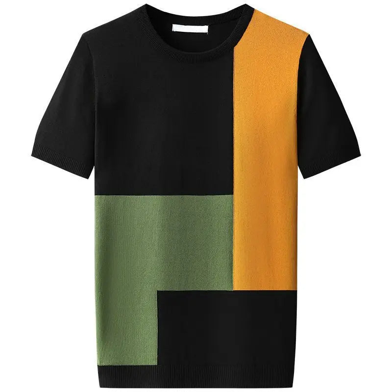 T-Shirt ColorBlok En Coton