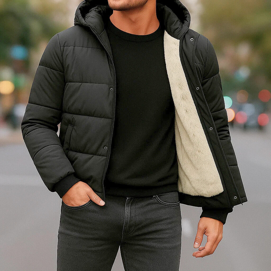 Manteau À Capuche Daniel En Polaire