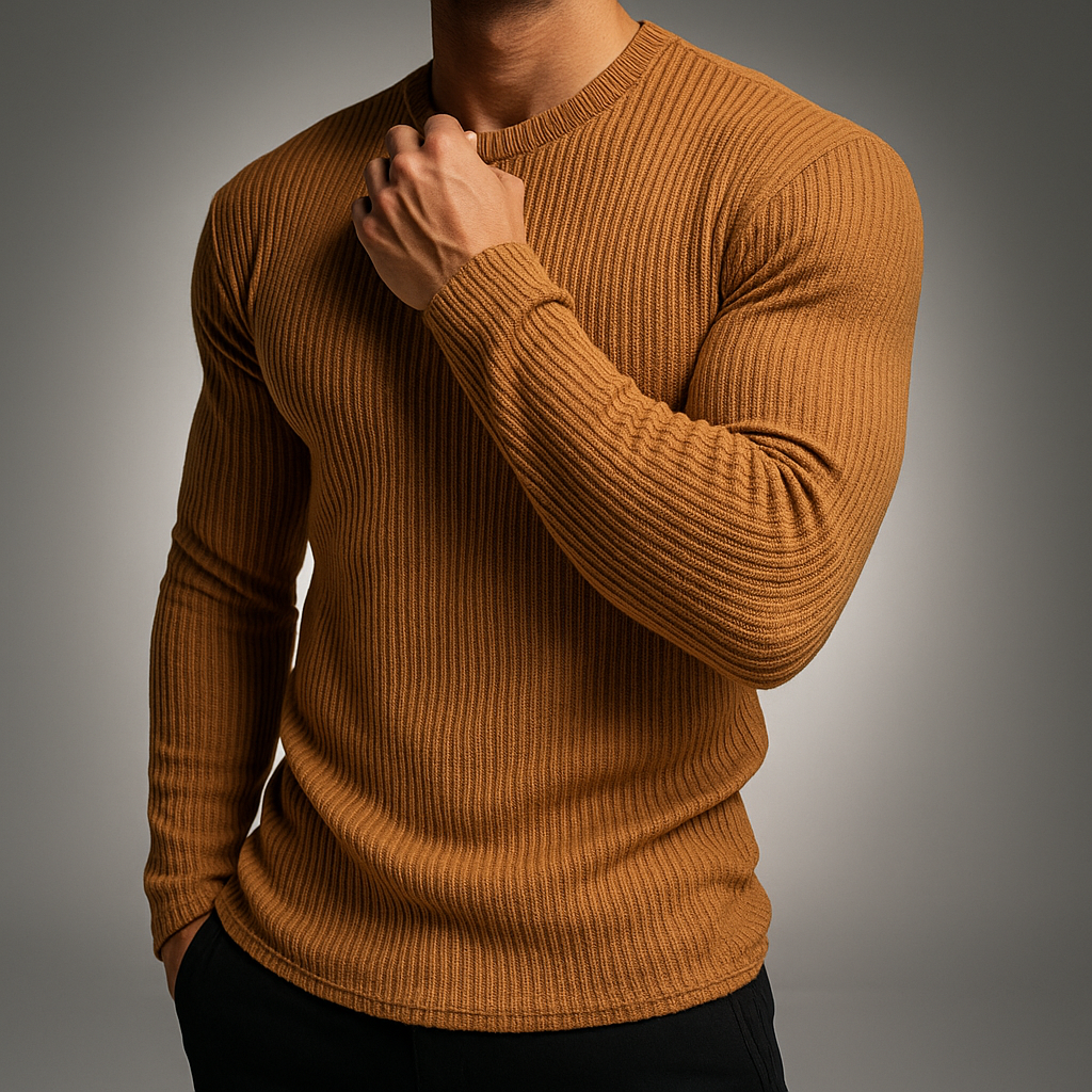 Pull En Maille Côtelée