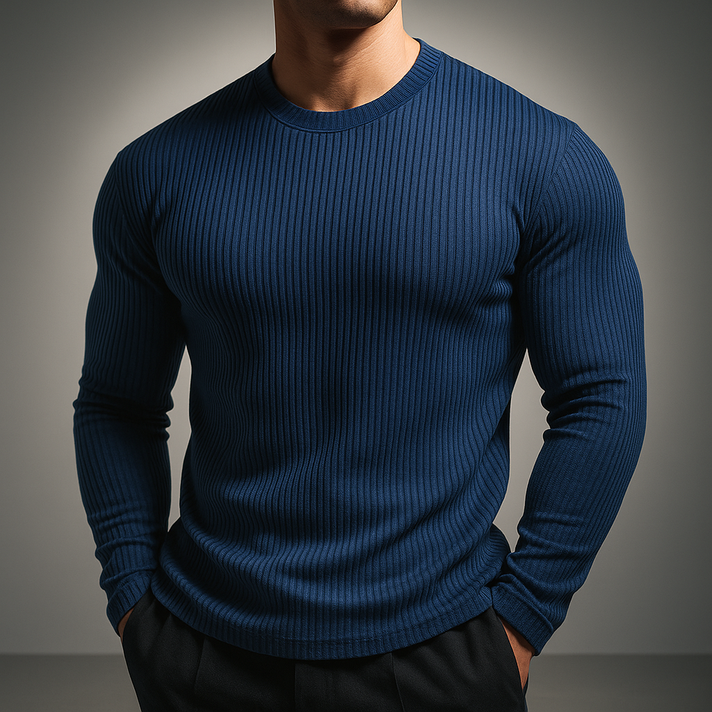 Pull En Maille Côtelée
