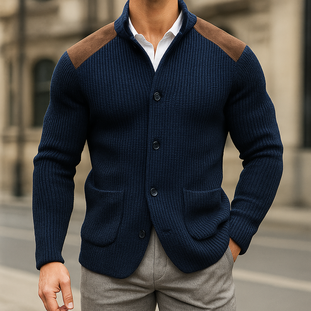 Cardigan Swiss Décontracté En Lain