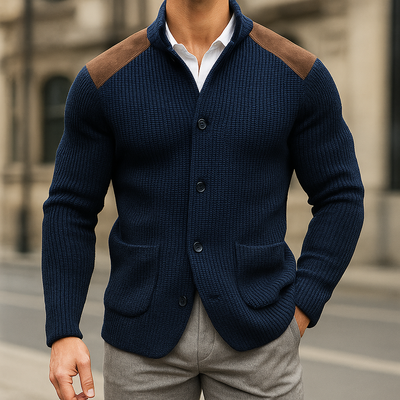 Cardigan Swiss Décontracté En Lain