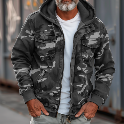 Veste Camouflage Avec Capuche