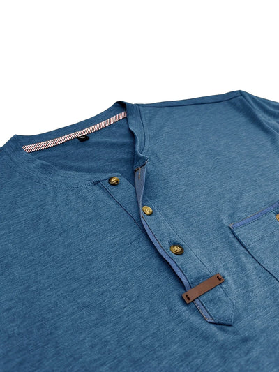 T-shirt Élégant à Col Ras Du Cou Avec Poche