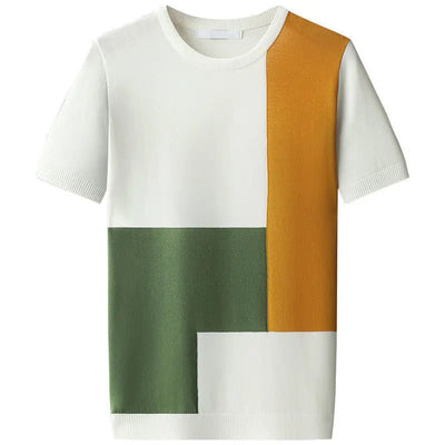 T-Shirt ColorBlok En Coton