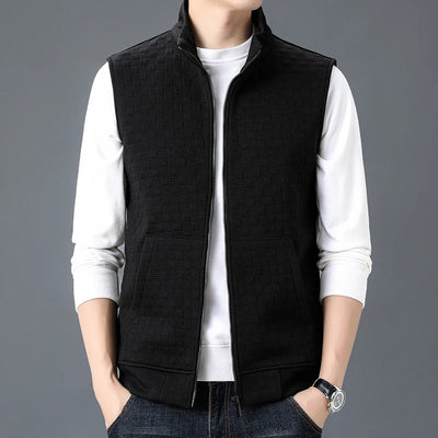 Gilet Sammy En Tricot À Carreaux