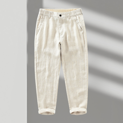 Pantalon Classique En Lin