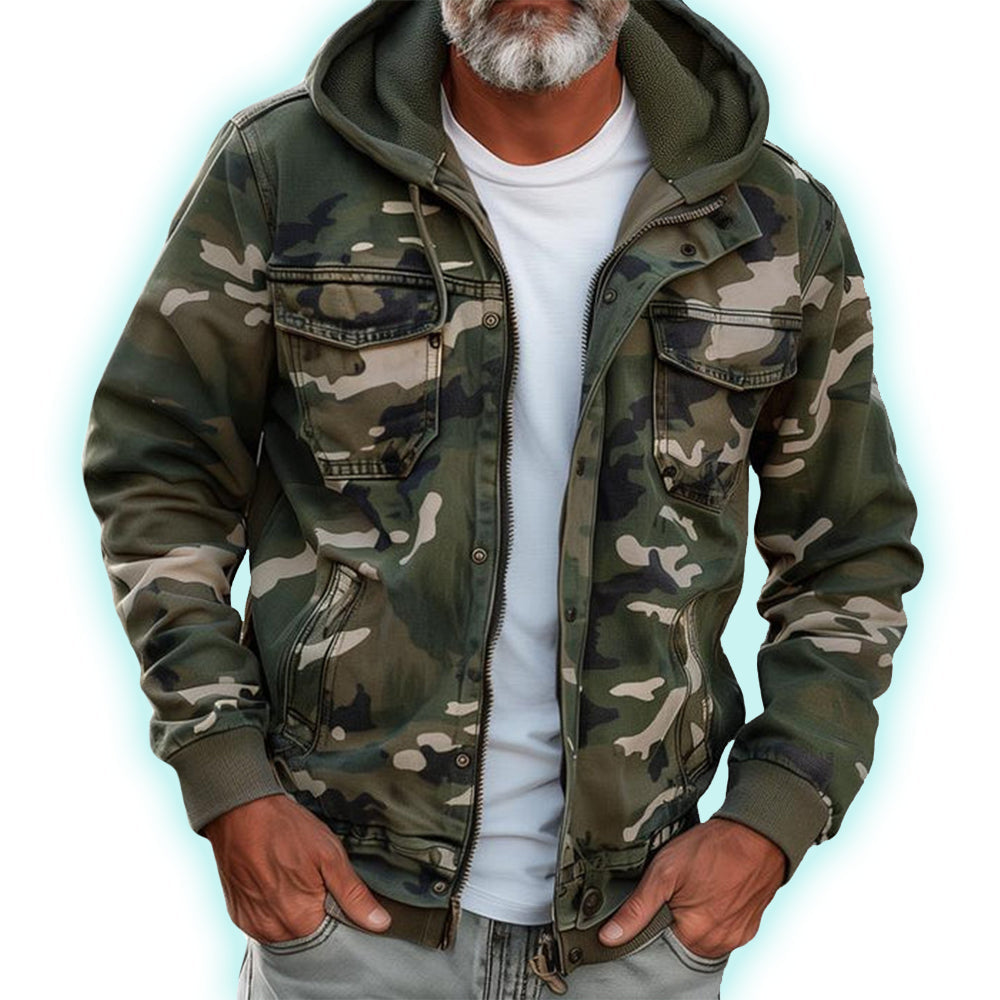 Veste Camouflage Avec Capuche