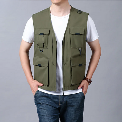 Gilet Cargo Respirant À Multiples Poches
