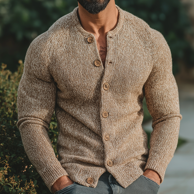 Cardigan Teddy Boutonné En Maille