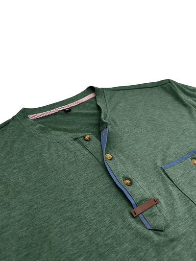 T-shirt Élégant à Col Ras Du Cou Avec Poche
