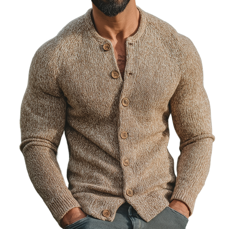 Cardigan Teddy Boutonné En Maille