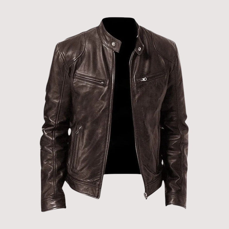 Blouson Vitto En Cuir Premium