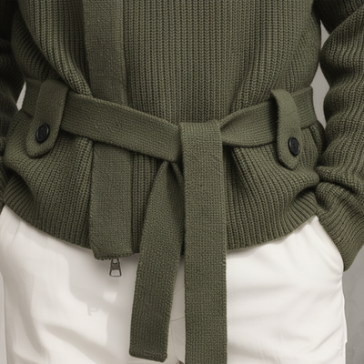 Cardigan Aloura En Maille (Ceinture Incluse)