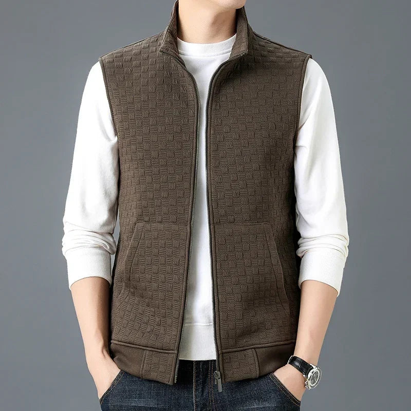 Gilet Sammy En Tricot À Carreaux