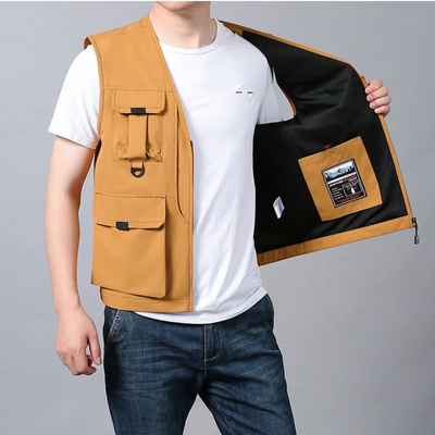 Gilet Cargo Respirant À Multiples Poches