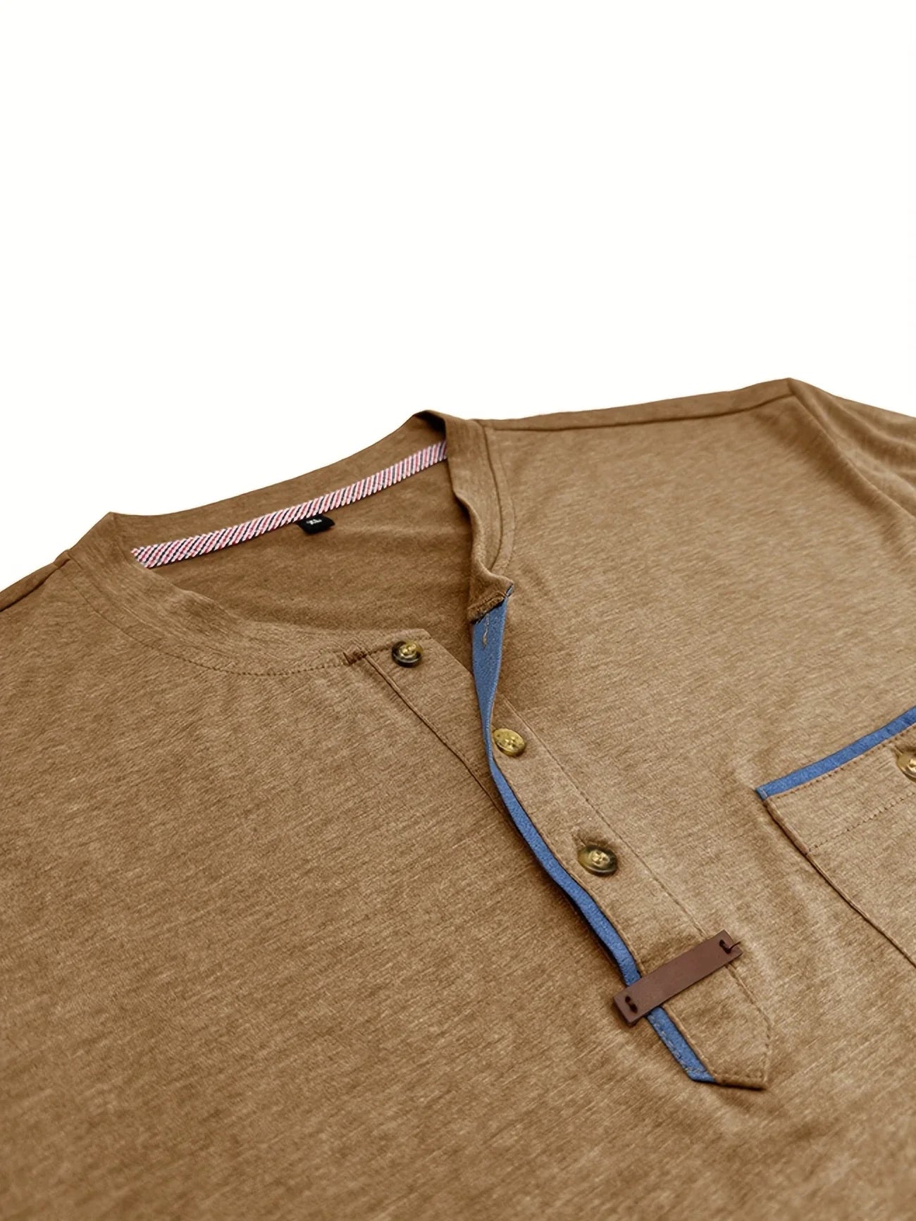 T-shirt Élégant à Col Ras Du Cou Avec Poche