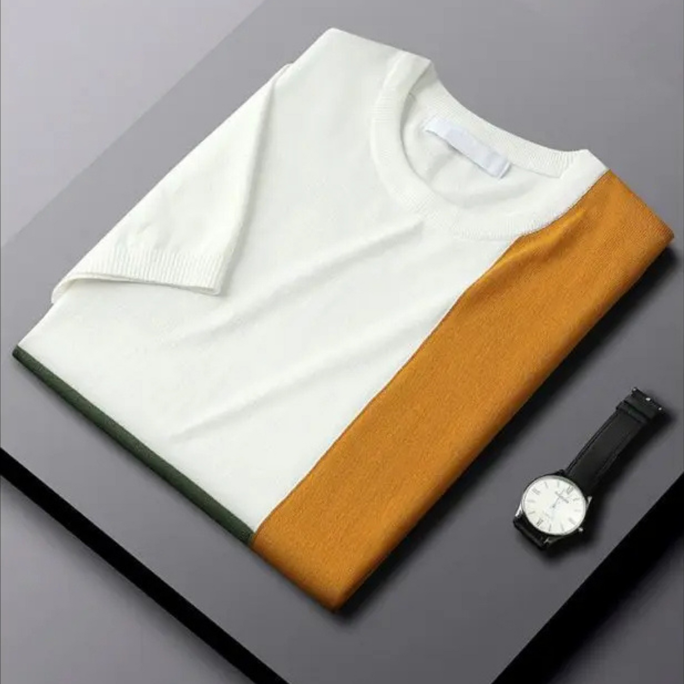 T-Shirt ColorBlok En Coton