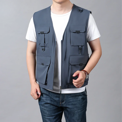 Gilet Cargo Respirant À Multiples Poches