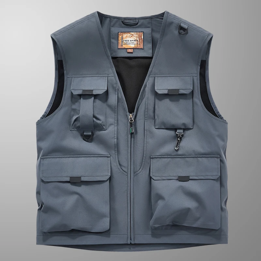 Gilet Cargo Respirant À Multiples Poches