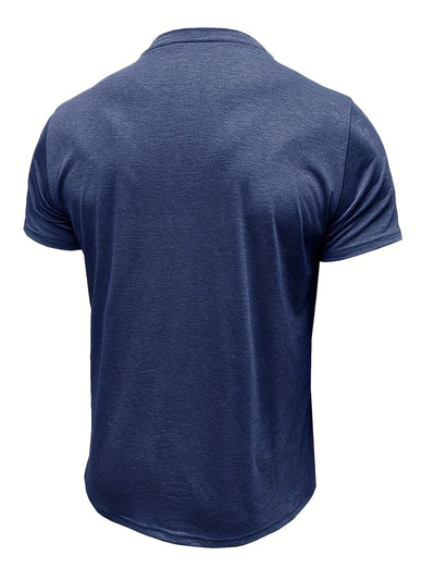 T-shirt Élégant à Col Ras Du Cou Avec Poche