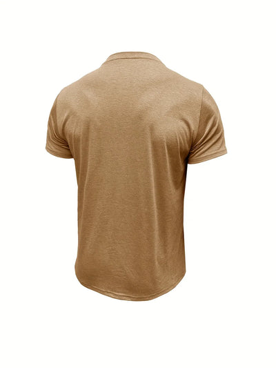 T-shirt Élégant à Col Ras Du Cou Avec Poche