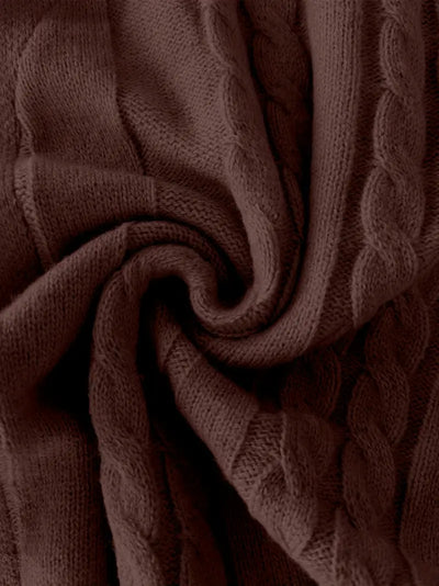 Cardigan Décontracté À Manches Longues En Tricot