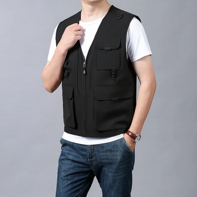 Gilet Cargo Respirant À Multiples Poches