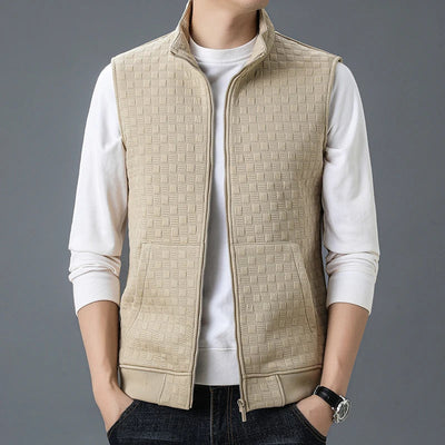 Gilet Sammy En Tricot À Carreaux