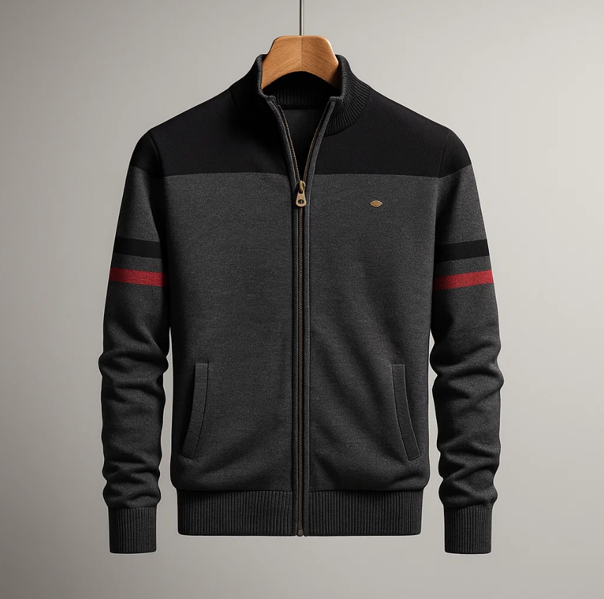 Sweat Zippé En Coton