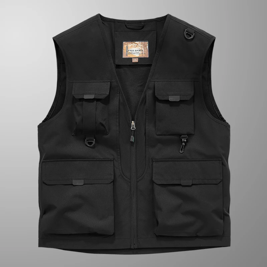 Gilet Cargo Respirant À Multiples Poches