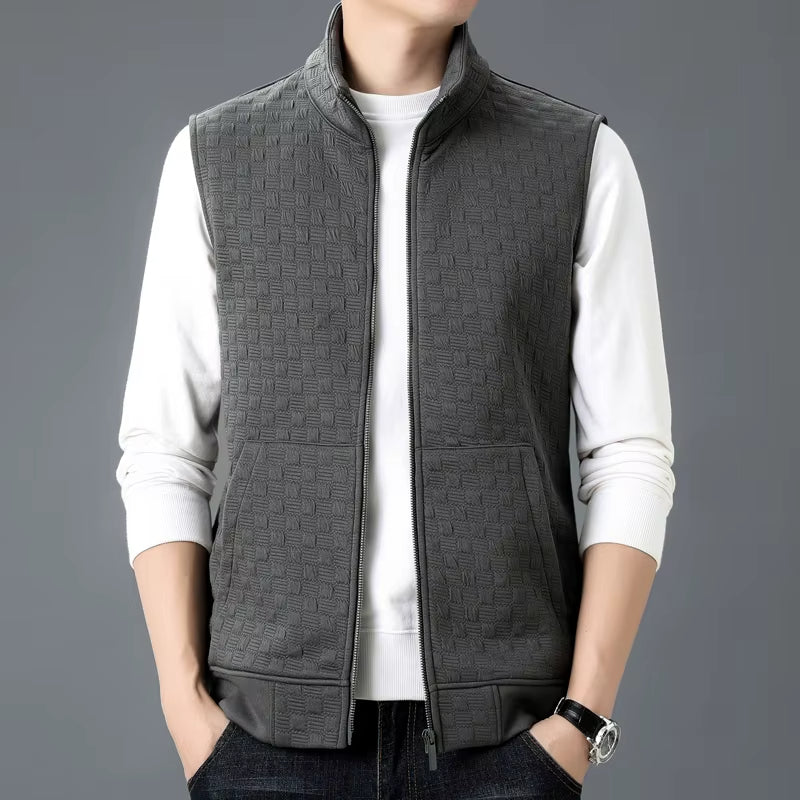 Gilet Sammy En Tricot À Carreaux