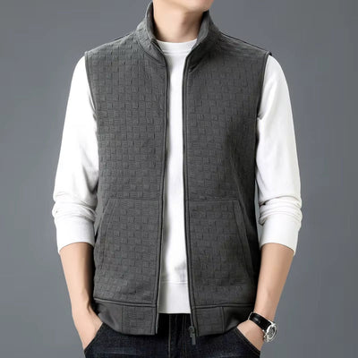 Gilet Sammy En Tricot À Carreaux