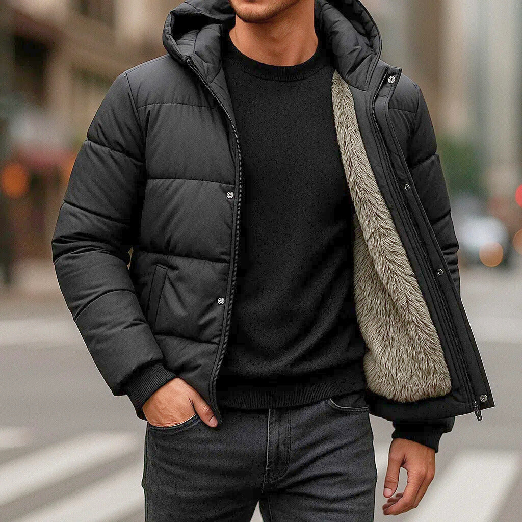 Manteau À Capuche Daniel En Polaire