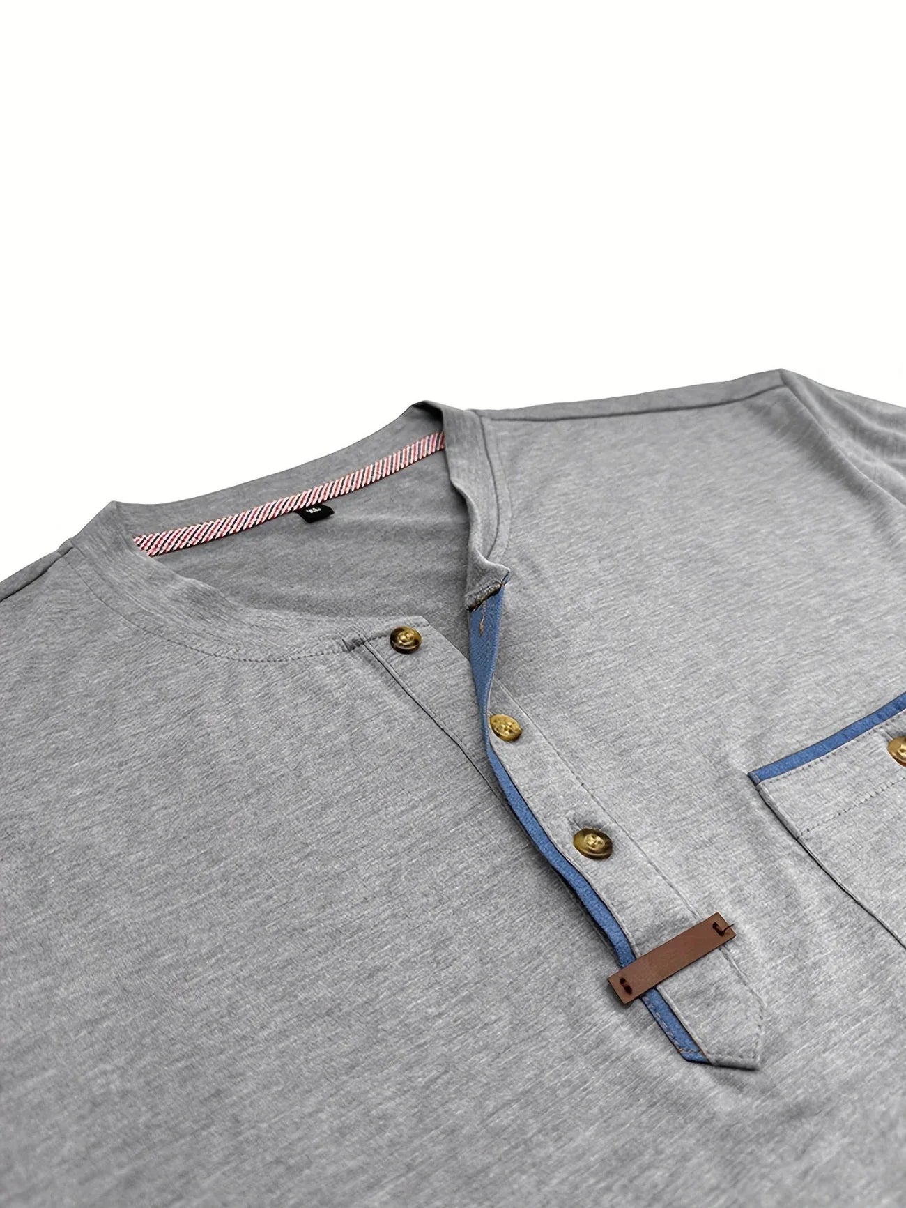 T-shirt Élégant à Col Ras Du Cou Avec Poche