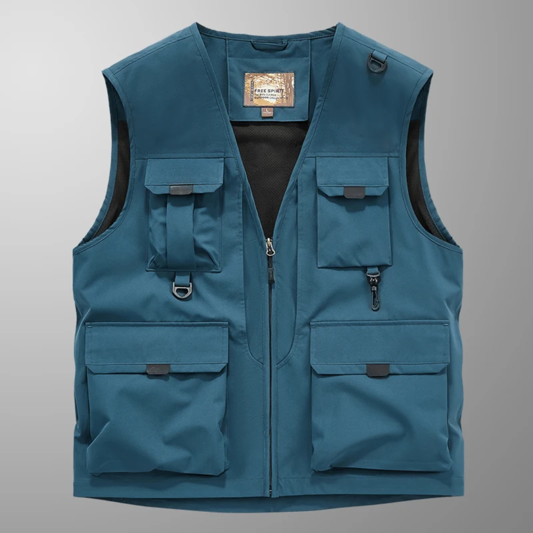Gilet Cargo Respirant À Multiples Poches