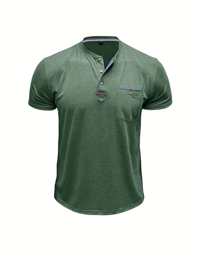 T-shirt Élégant à Col Ras Du Cou Avec Poche