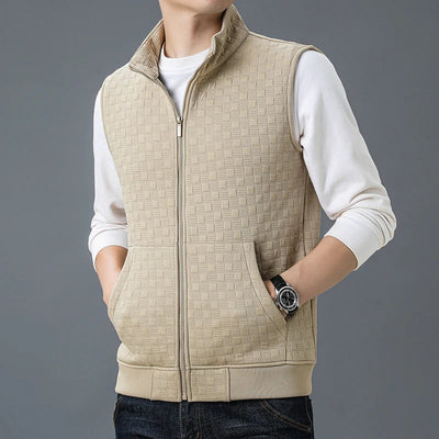 Gilet Sammy En Tricot À Carreaux