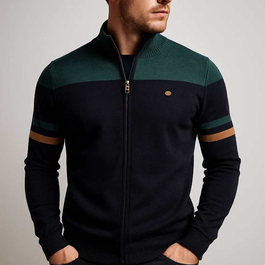 Sweat Zippé En Coton