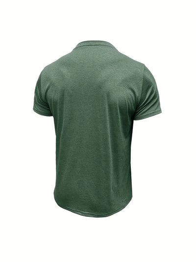 T-shirt Élégant à Col Ras Du Cou Avec Poche
