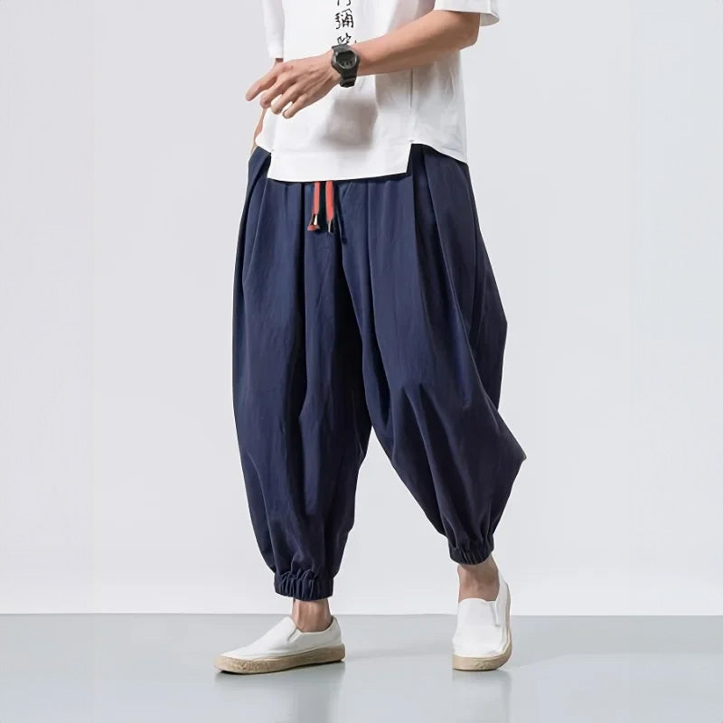 Pantalon Kaido Oversize En Coton